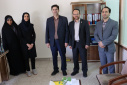دیدار رئیس و معاون اداری و مالی دانشگاه با کارکنان دانشگاه
