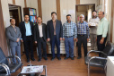 دیدار رئیس و معاون اداری و مالی دانشگاه با کارکنان دانشگاه